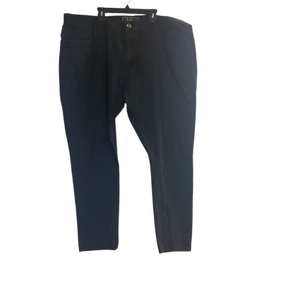 HALIFAX Men’s Black Jeans Size 44W 32L HAND MEASURES SHORTER SEE PICTURE - Picture 1 of 7